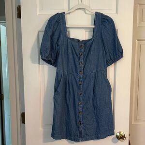 Old Navy Denim Button Front Dress with pockets